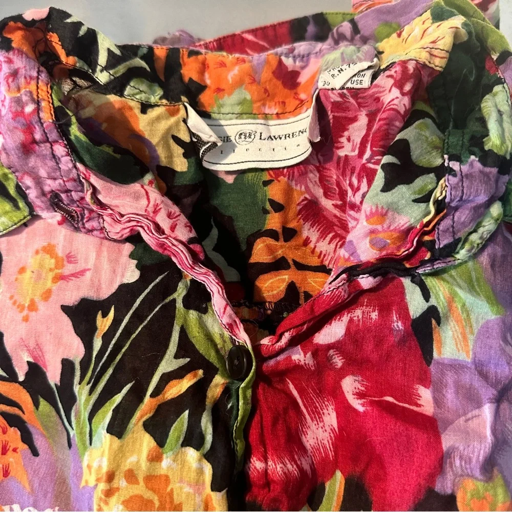 Floral button down short sleeve - Picture 3 of 11